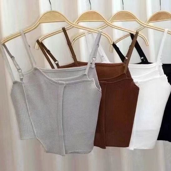 Áo Hai Dây Dệt Kim Quyến Rũ Thời Trang Hè Cho Nữ