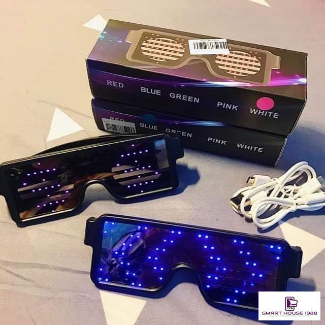KÍNH LED ĐI BAR ĐI BAY NHẤP NHÁY 8 KIỂU NHIỀU MÀU LỰA CHỌN PHỤ KIỆN ĐỘC ĐÁO CHO BỮA TIỆC