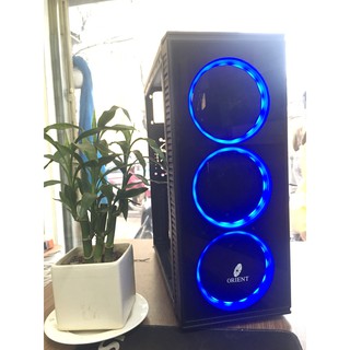 Vỏ case/Cây Orient K10 Temper Glass (Mặt kính cường lực) 3 Fan Led siêu đẹp