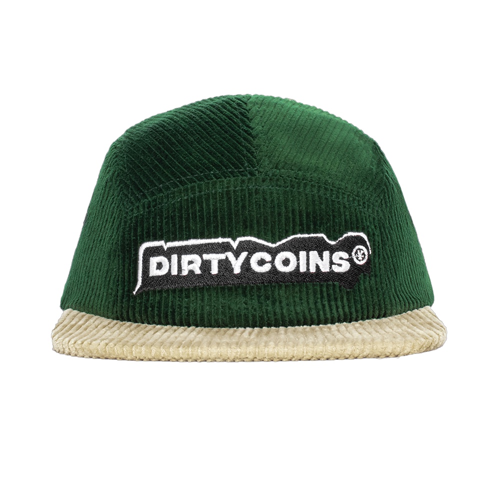 DirtyCoins Nón Corduroy 5 Panels Cap - Green