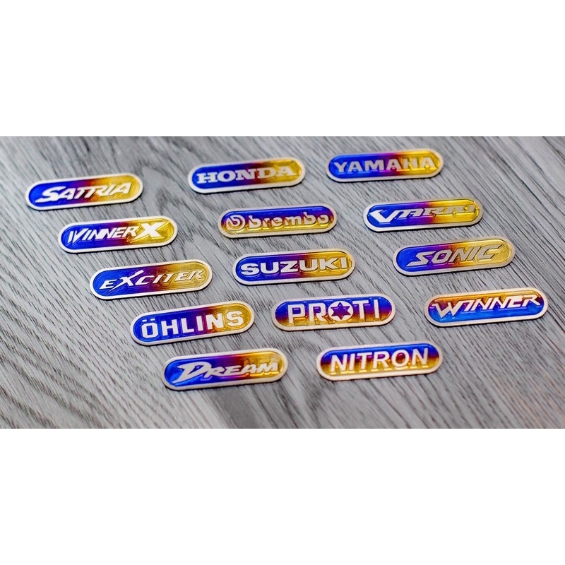 Tem titan logo mini thương hiệu xe, thích hợp dán trang trí nhiều dòng xe