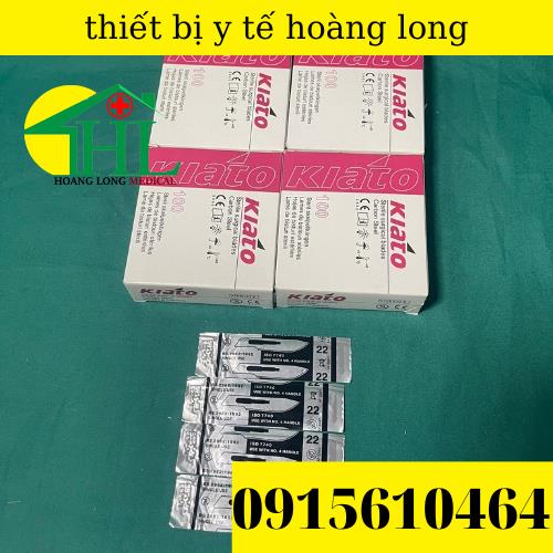 Lưỡi dao mổ kiato số 22 hộp 100 cái