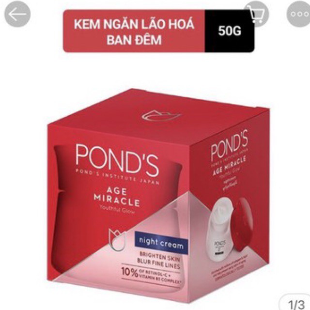 Kem chống lão hóa da cao cấp ban đêm 50g