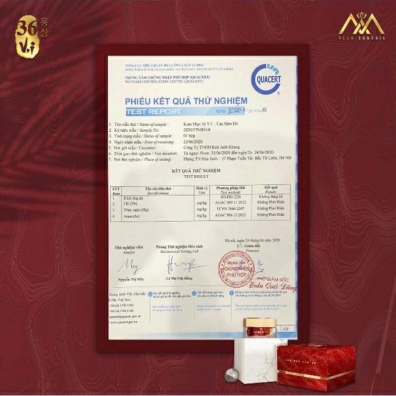 Cao mụn Sâm Đỏ 36 Vị MEEA ORGANIC