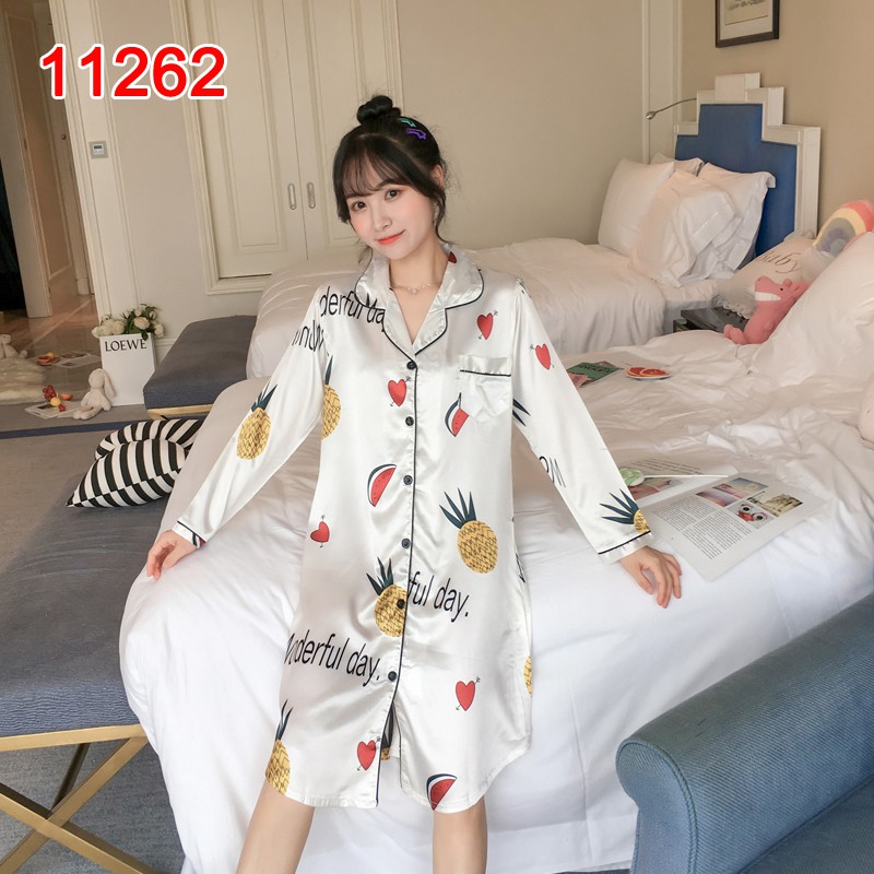 Đầm ngủ lụa thiết kế dễ thương cho nữ | BigBuy360 - bigbuy360.vn