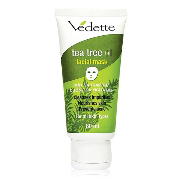 Mặt nạ ngừa mụn tràm trà cho da nhờn Tea tree oil facial mask