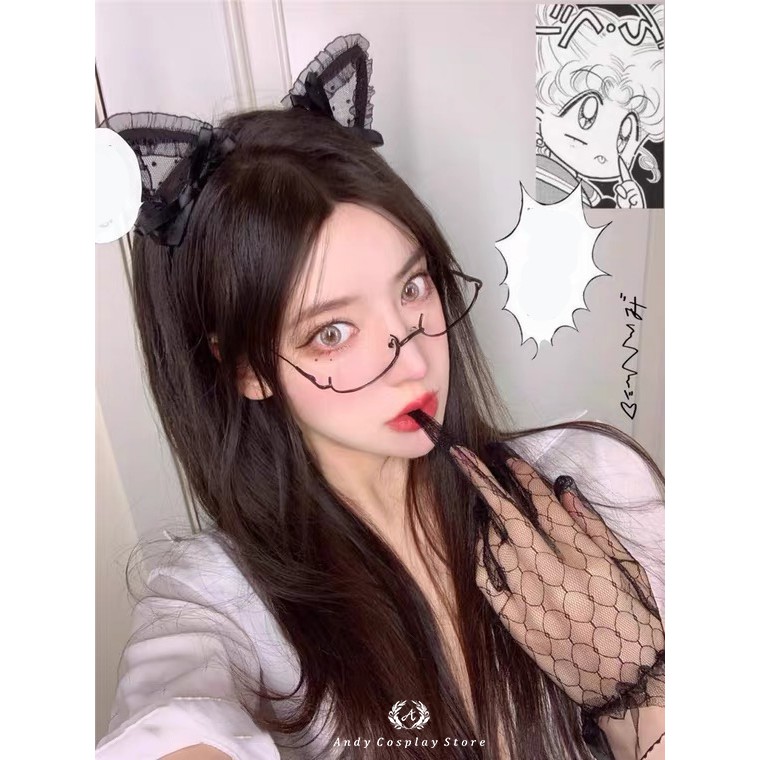 [CÓ SẴN] Găng tay ren tròn thưa viền voan lolita