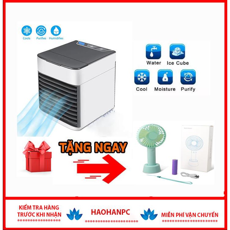 💥Tặng Quạt Cầm Tay Tích Điện💥Quạt Điều Hòa Hơi Nước Mini Phun Sương Tạo Độ Ẩm Trong Phòng