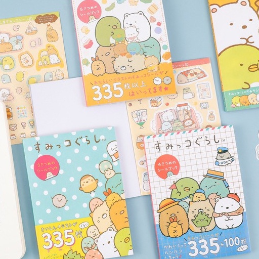 Cuốn 335 miếng sticker mẫu gia đình sumikko