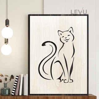 Tranh treo tường tuổi o biểu tượng hình con Mèo 12 con giáp LEVU DV04