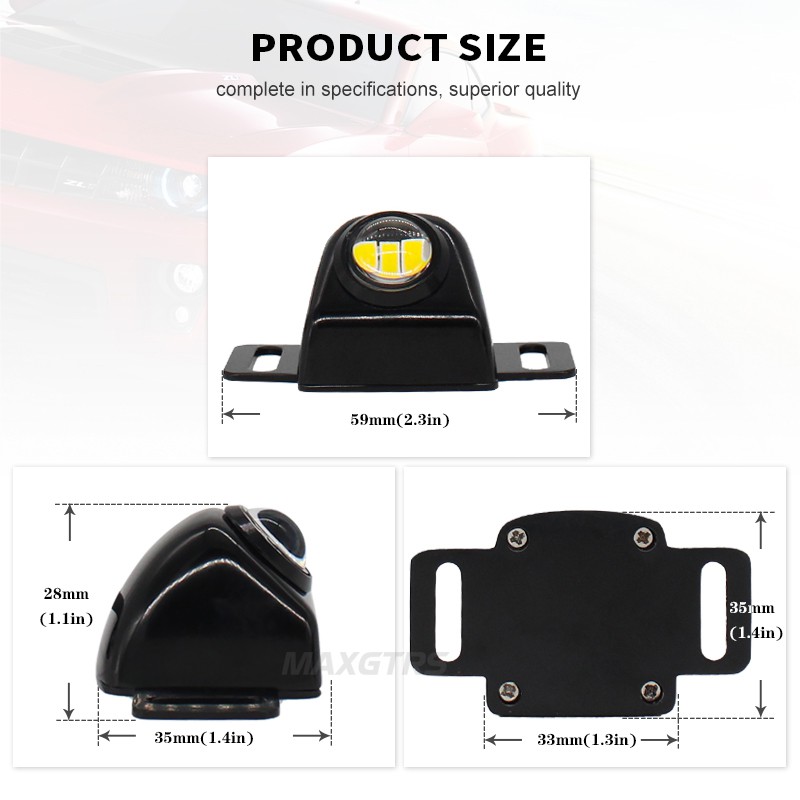 Đèn LED Hậu MAXGTRS Ánh Sáng Trắng Dùng Làm Đèn Lùi/Đèn Đỗ Xe/Đèn DRL Chống Thấm Nước Cho Xe Hơi/Mô Tô