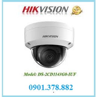 Camera ip dome 4mp hikvision ds-2cd1143g0-iuf