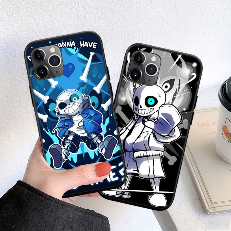 Ốp Điện Thoại Silicon Mềm In Hình Hoạt Hình Undertale Sans Bad Cho iPhone 13 12 Pro Max Mini XS Max X OI95