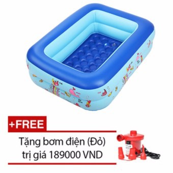 bể bơi 2 tầng 1m2 cho bé + Bơm điện