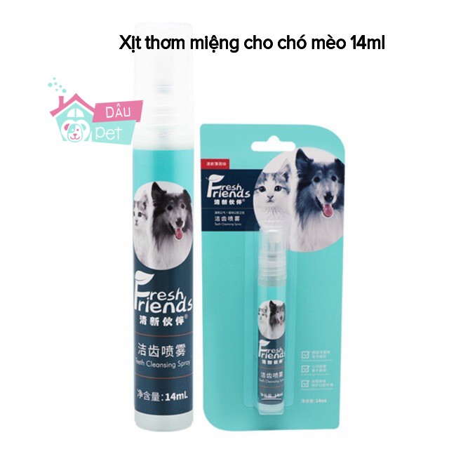 Xịt thơm miệng chó mèo 14ml