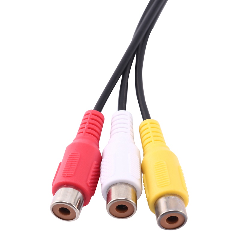 1 Dây Cáp Chuyển Đổi Âm Thanh Từ Đầu Usb Sang 3 Cổng Rca Cho Hdtv Tv