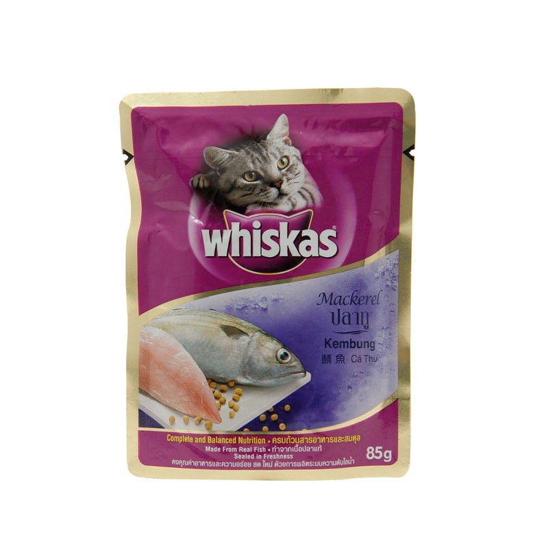 Thức ăn cho mèo Pate Whiskas gói 85gr