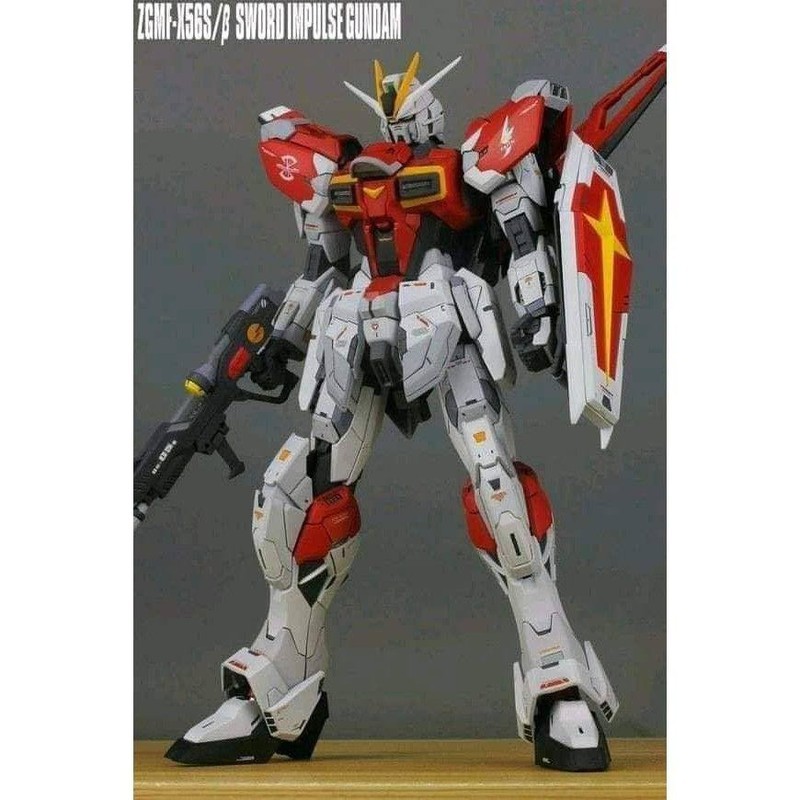 [Hàng có sẵn] Mô Hình Lắp Ráp Gundam MG 8813 Sword Impulse Daban tặng kèm Action Base