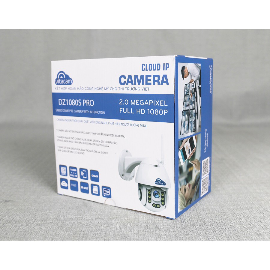 [Bản Mới Nhất] Camera PTZ Ngoài trời DZ1080S-PRO -Camera IP WIFI FullHD 1080P có cài đặt vùng báo động