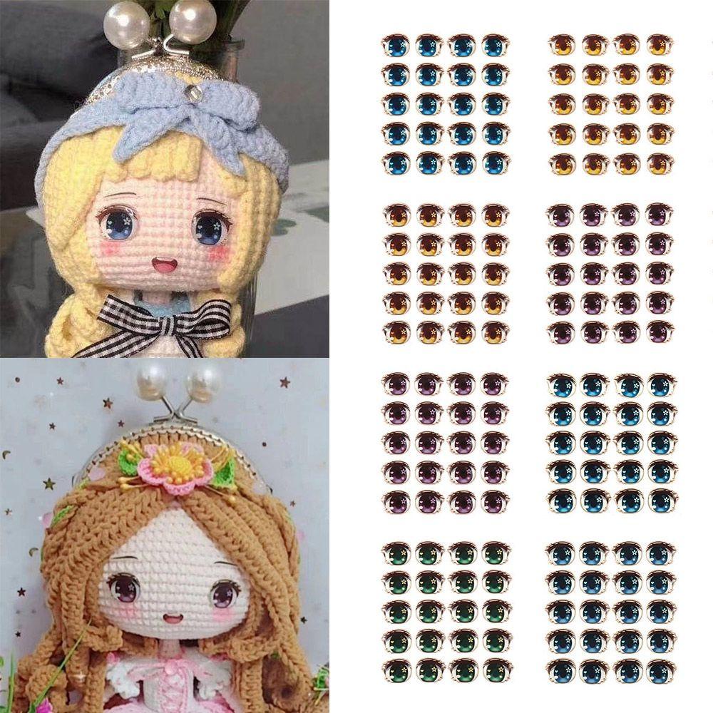 Set 10 Cặp Miếng Dán Hình Hoa Dễ Thương Dùng Để Trang Trí Búp Bê