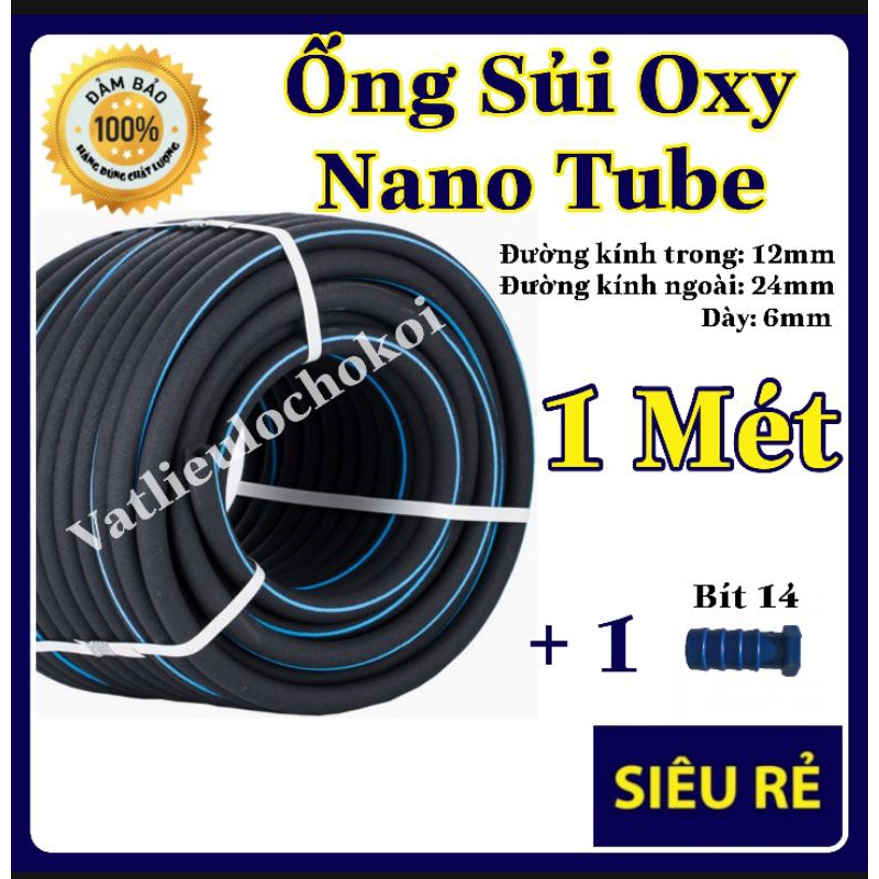 Ống sủi khí oxy nano tube siêu mịn giá rẻ sục oxy và đảo kanet