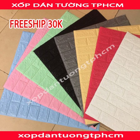 [Miền Nam] TẤM XỐP DÁN TƯỜNG 3D GIẢ GẠCH CHỐNG ẨM DÀY 3,5MM