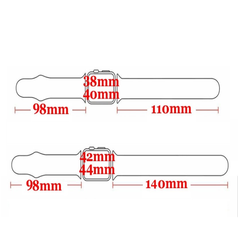 Ốp Dẻo Bảo Vệ Viền Cho Đồng Hồ Thông Minh Apple Watch VS Dây Cao Su Series 7/6/5/SE/4/3/2/1 Size 38-40-41-42-44-45mm