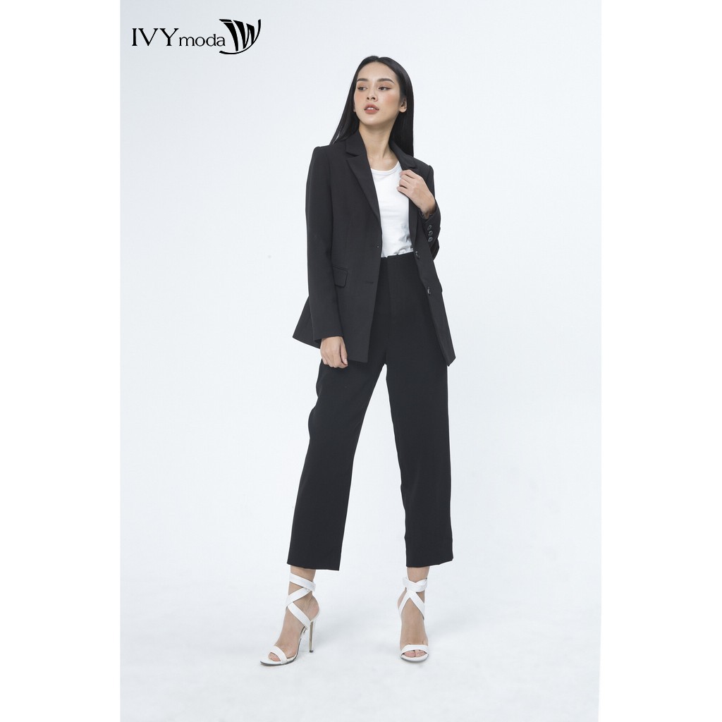 Áo vest nữ dài tay dáng suông IVY moda MS 67M4665