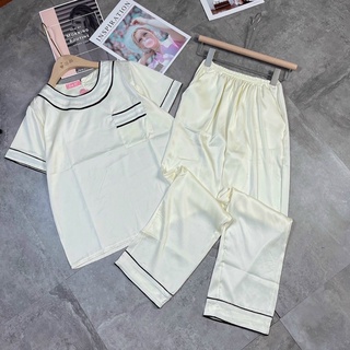 Bộ lụa pijama latin cho nữ vải lụa cao cấp loại 1💖đồ ngủ☘️ hàng chuẩn