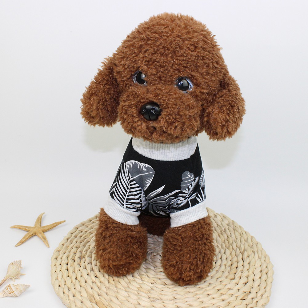 Áo Thun In Hình Lá Cho Thú Cưng