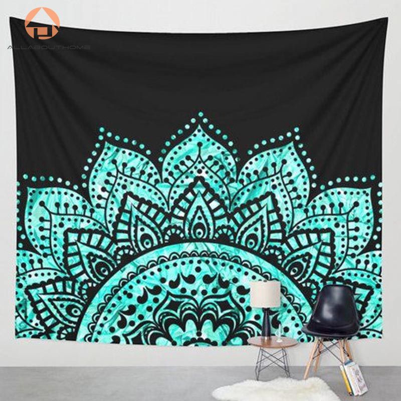 ABH❤ Thảm treo tường họa tiết theo phong cách Indian Mandala Tapestry Hippie Bohemian