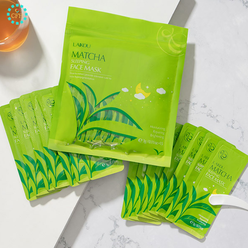 [Hàng mới về] Mặt nạ ngủ tinh chất trà xanh hyaluronic acid dưỡng ẩm kiểm soát dầu và làm trắng da hiệu quả
