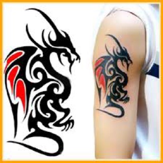 💙Hình Xăm Dán💙Rồng bắp vai