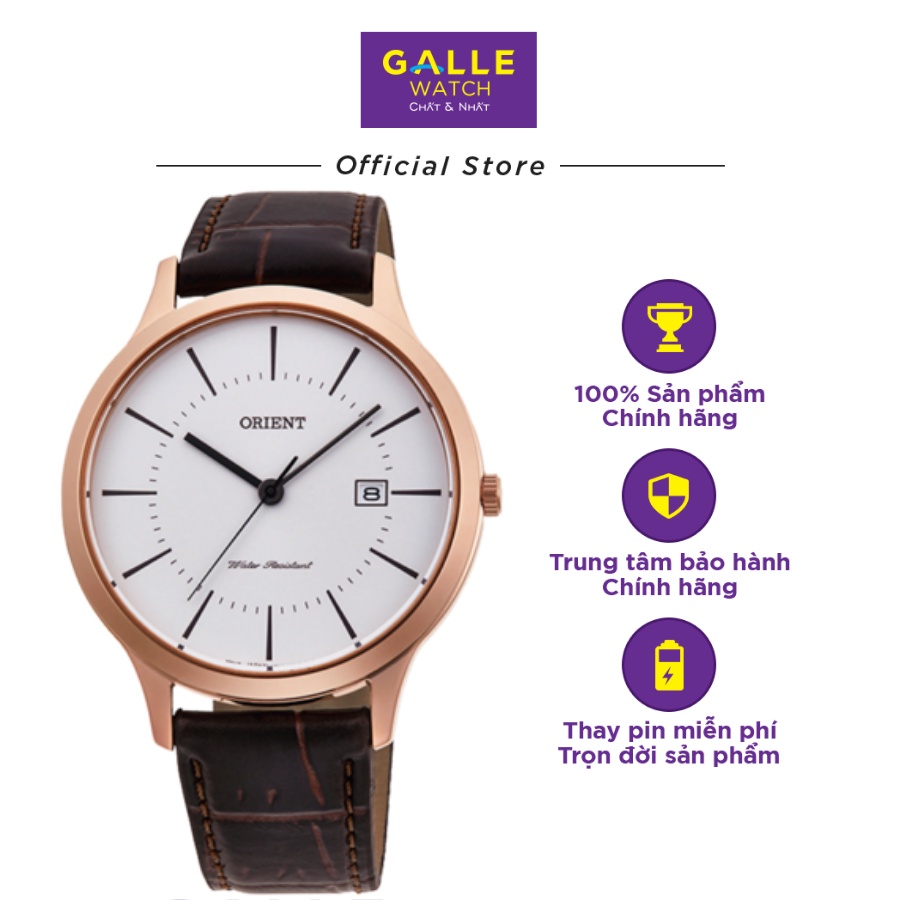 Đồng hồ cơ nam Orient Watch RF-QD0001S10B kính cứng chống va đập,chống nước 3 ATM, dây da đeo tay cao cấp chính hãng