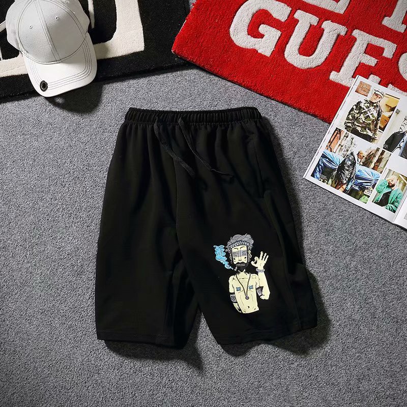 Men's fashion cartoon wide-leg sports shorts | BigBuy360 - bigbuy360.vn
