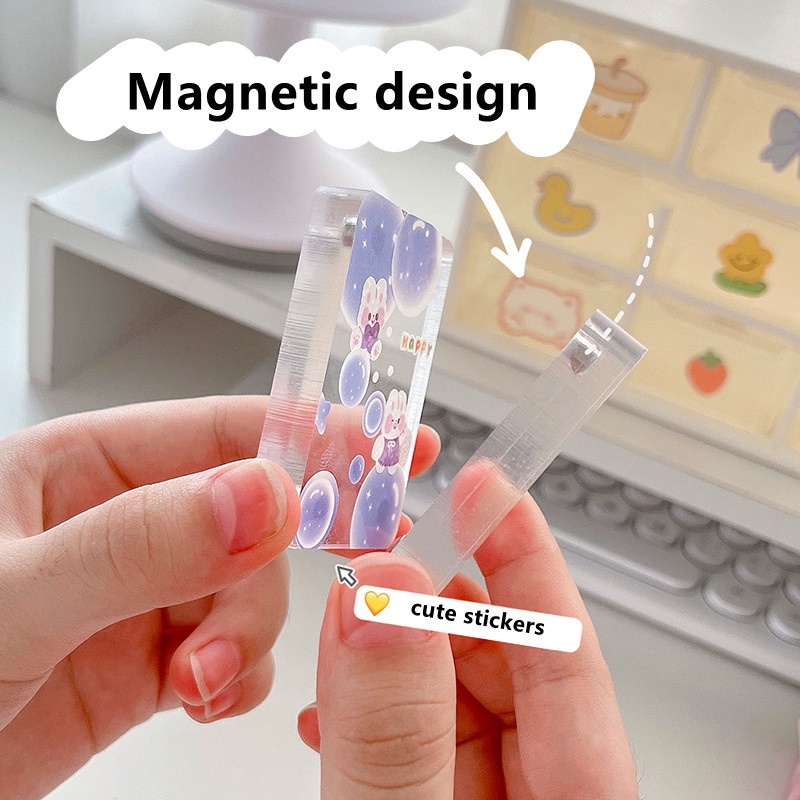 Khung Ảnh Từ Tính 1 Inch DIY Dễ Thương Để Trưng Bày Thẻ Hình Thần Tượng