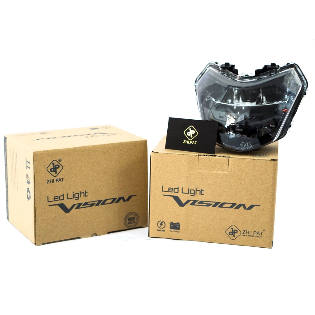 Chóa đèn led Vision 2014-2018, đèn pha led 2 tầng Zhi.pat chính hãng - Bảo Hành 1 Năm
