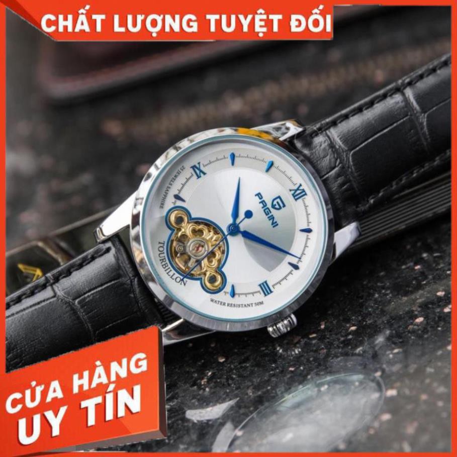 [Chính Hãng 100%] Đồng Hồ Nam PAGINI PA19966 - Đồng hồ cơ automatic lộ máy hàng chính hãng, Bảo hành 5 năm