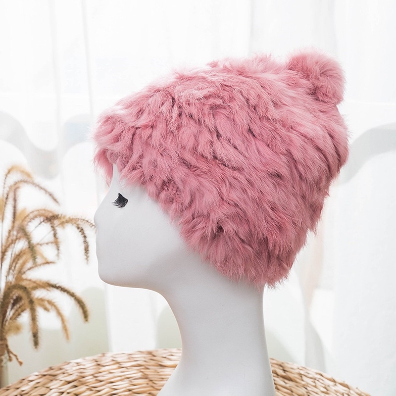 Mũ Lông Thỏ Nữ Một Quả  , Nón Lông