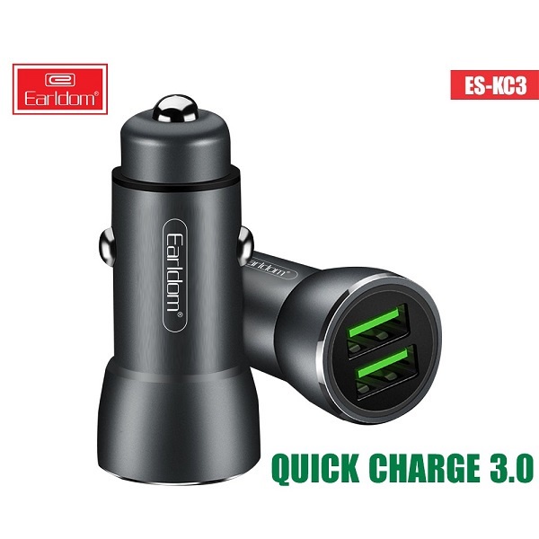 Tẩu Sạc Ô tô, Xe Hơi Hyundai 1 Tẩu Tròn (3 cổng USB) - Có Đèn Led Báo Điện Áp