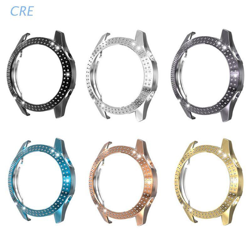 Ốp Bảo Vệ Mặt Đồng Hồ Hua-Wei Watch Gt2 46mm Bằng Pc Cứng Đính Đá Sáng Bóng