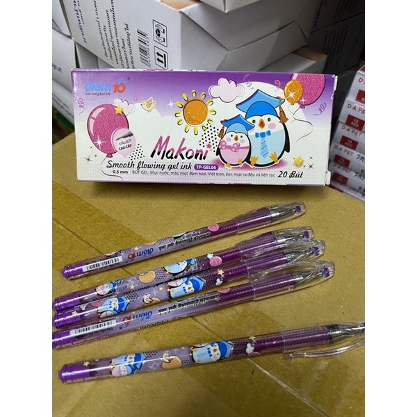 Set 5 cây bút GEL MAKONI 06 TÍM