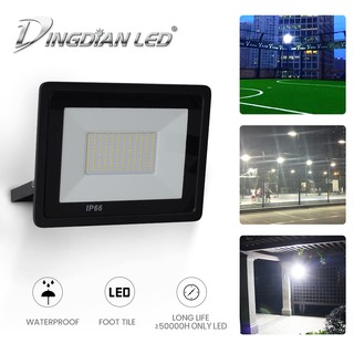 DingDian LED AC 165-265V Đèn LED ngoài trời Chống thấm nước 10W 50W 100W Đèn pha công suất hoàn hảo