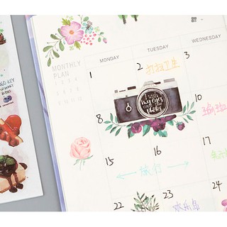 Set 3 tấm sticker trang trí sổ