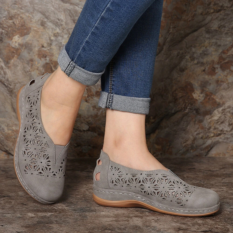 Giày Sandal Nữ Đế Xuồng Phong Cách Cổ Điển Thời Trang