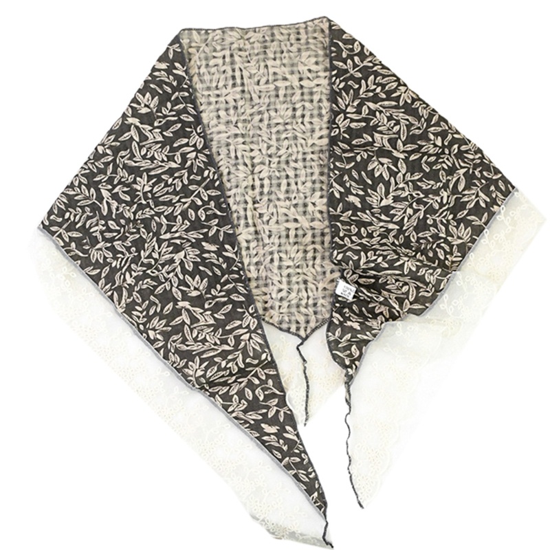 Khăn Choàng Cổ Giả Thắt Nút Họa Tiết Kẻ Sọc Chống Nắng Mùa Hè Phong Cách Hàn Quốc Cho Nữ