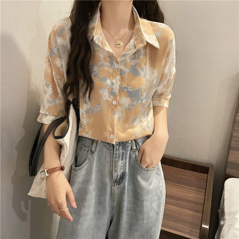 Sơ mi bò sữa vàng cam | 11 HIN