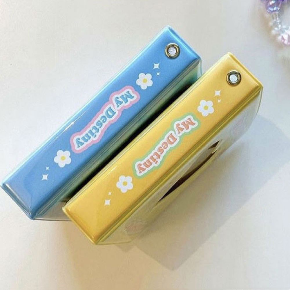 Album đựng thẻ ảnh / thẻ ID / ảnh Kpop 3 inch thiết kế rỗng hình trái tim nhiều màu sắc phong cách Kawaii