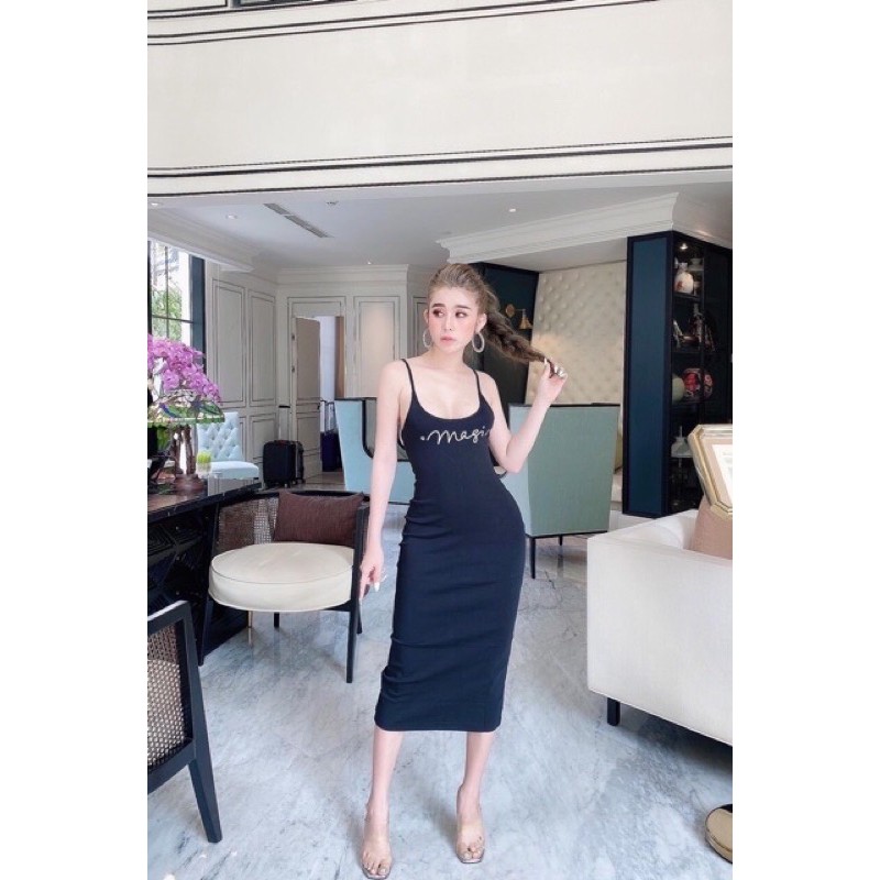 Váy hai dây - đầm body chữ ma g ic | BigBuy360 - bigbuy360.vn