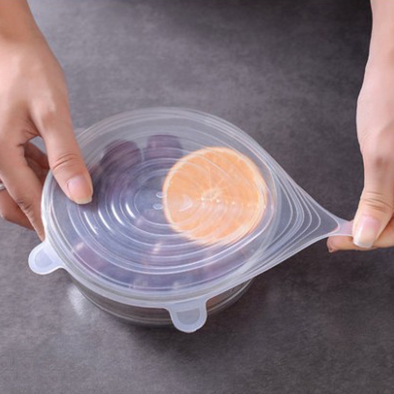 Bộ 6 nắp silicone bảo quản thực phẩm đa năng tiện dụng